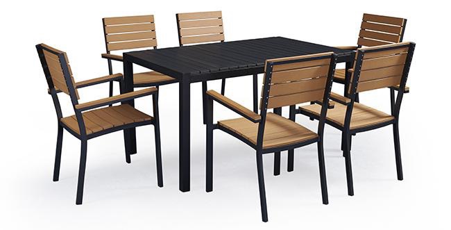 Coastal 0.5CBM Dining Table Chairs Outdoor Garden Furniture
